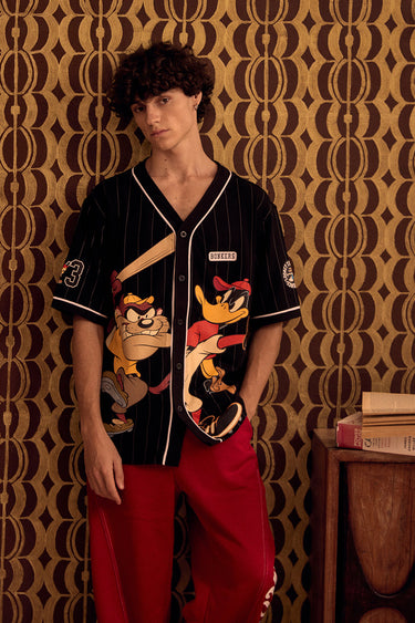 BonkersCorner Hit Man Tune jersey in XS, featuring colorful design and sports-style fit, shown on a mannequin.