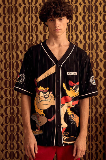 BonkersCorner Hit Man Tune jersey in size XS, featuring bold graphics and comfortable fabric, designed for sports and casual wear.