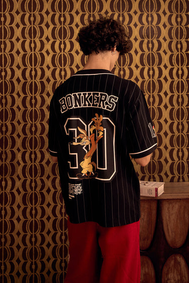 BonkersCorner Hit Man Tune Jersey in size XS, featuring vibrant design and sports jersey details.