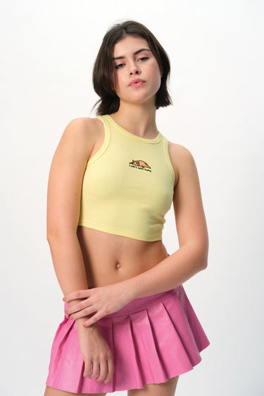 Light gray ribbed tank top from BonkersCorner with "I Can’t Adult Today" printed in bold text on the front.