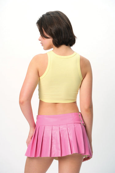 Light grey ribbed tank top from BonkersCorner with "I Can’t Adult Today" slogan, sleeveless and fitted for casual wear.
