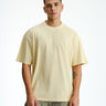 Solid Pastel Yellow Soft Jersey Oversized T-shirt - BonkersCorner