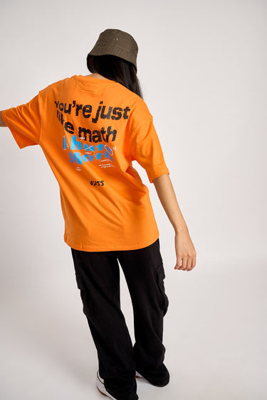 Oversized BonkersCorner You Are Just Like Maths T-shirt in XXS, featuring bold graphic print and relaxed fit.