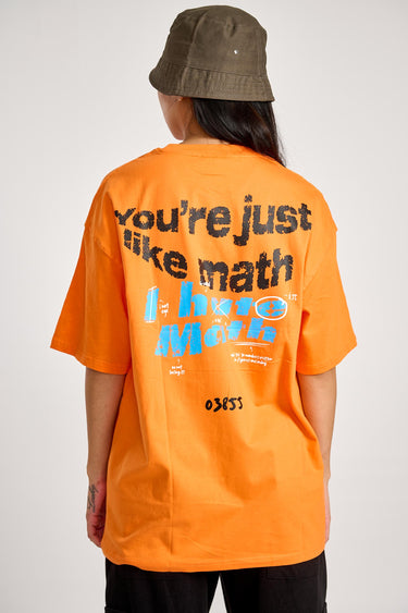 BonkersCorner oversized T-shirt featuring the "You Are Just Like Maths" print in a relaxed fit, casual streetwear style.