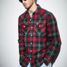 Green-Red Plaid Regular Fit Shirt - BonkersCorner