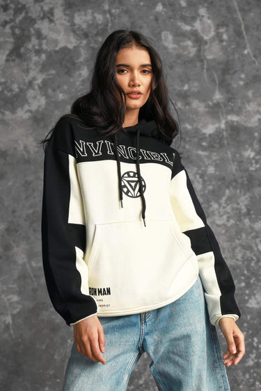 Iron Man Oversized Heavyweight Hoodie(Fleece) - BonkersCorner