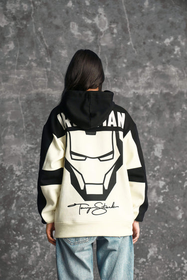Iron Man Oversized Heavyweight Hoodie(Fleece) - BonkersCorner