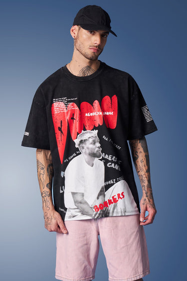 Kendrick Lamar Faded Oversized T-shirt - BonkersCorner