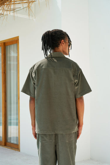 Olive Corduroy Shirt - BonkersCorner