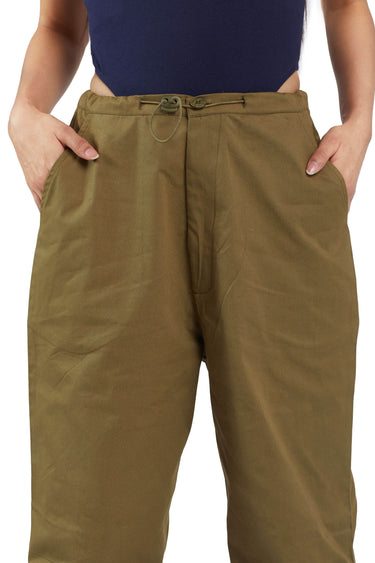 Olive Parachute Pants - BonkersCorner