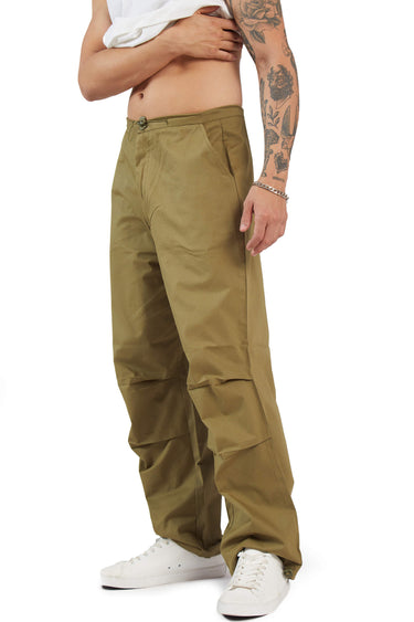 Olive Parachute Pants - BonkersCorner