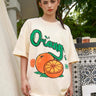 Orange Oversized  T-shirt - BonkersCorner