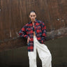 Red-Blue Checkered Oversized Shirt - BonkersCorner