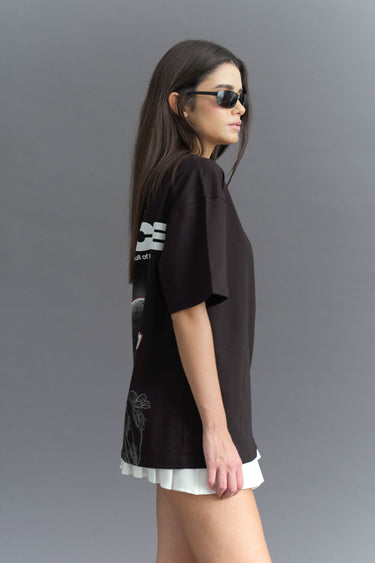 Signature Love And Peace Premium Oversized T-shirt - BonkersCorner