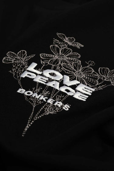 Signature Love And Peace Premium Oversized T-shirt - BonkersCorner