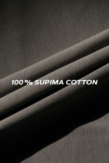 Slate Grey 100% Supima Cotton Relaxed Fit T-shirt - BonkersCorner