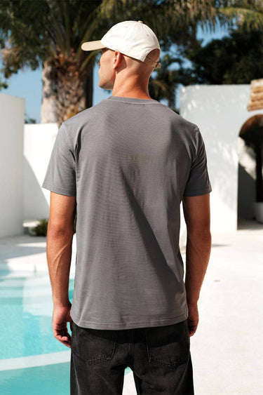 Slate Grey 100% Supima Cotton Relaxed Fit T-shirt - BonkersCorner