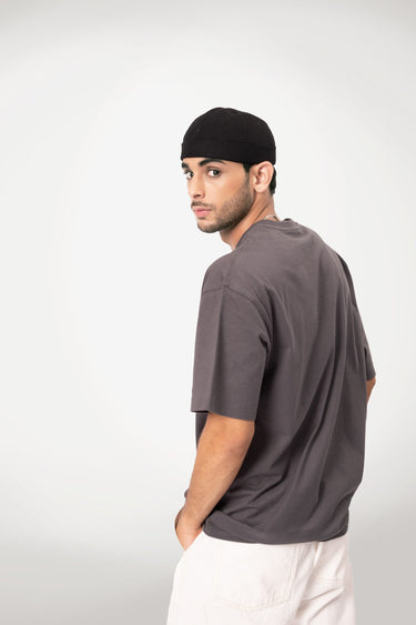 Space Grey Heavyweight Oversized T-shirt - BonkersCorner