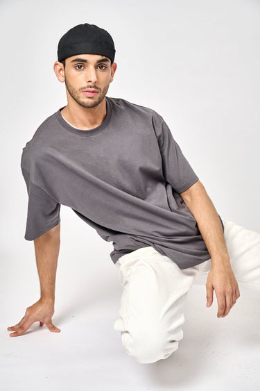 Space Grey Heavyweight Oversized T-shirt - BonkersCorner