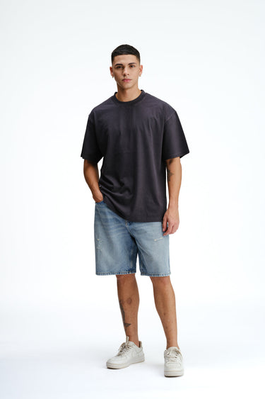 Stone Grey Heavyweight Faded T-shirt - BonkersCorner