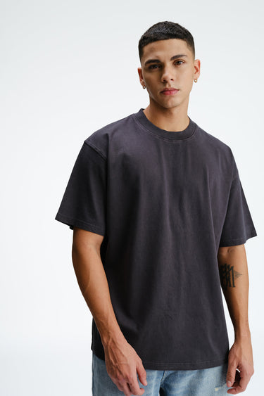 Stone Grey Heavyweight Faded T-shirt - BonkersCorner