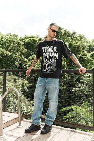Tiger Nation Faded Oversized T-shirt - BonkersCorner