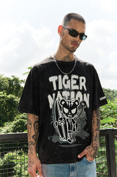 Tiger Nation Faded Oversized T-shirt - BonkersCorner